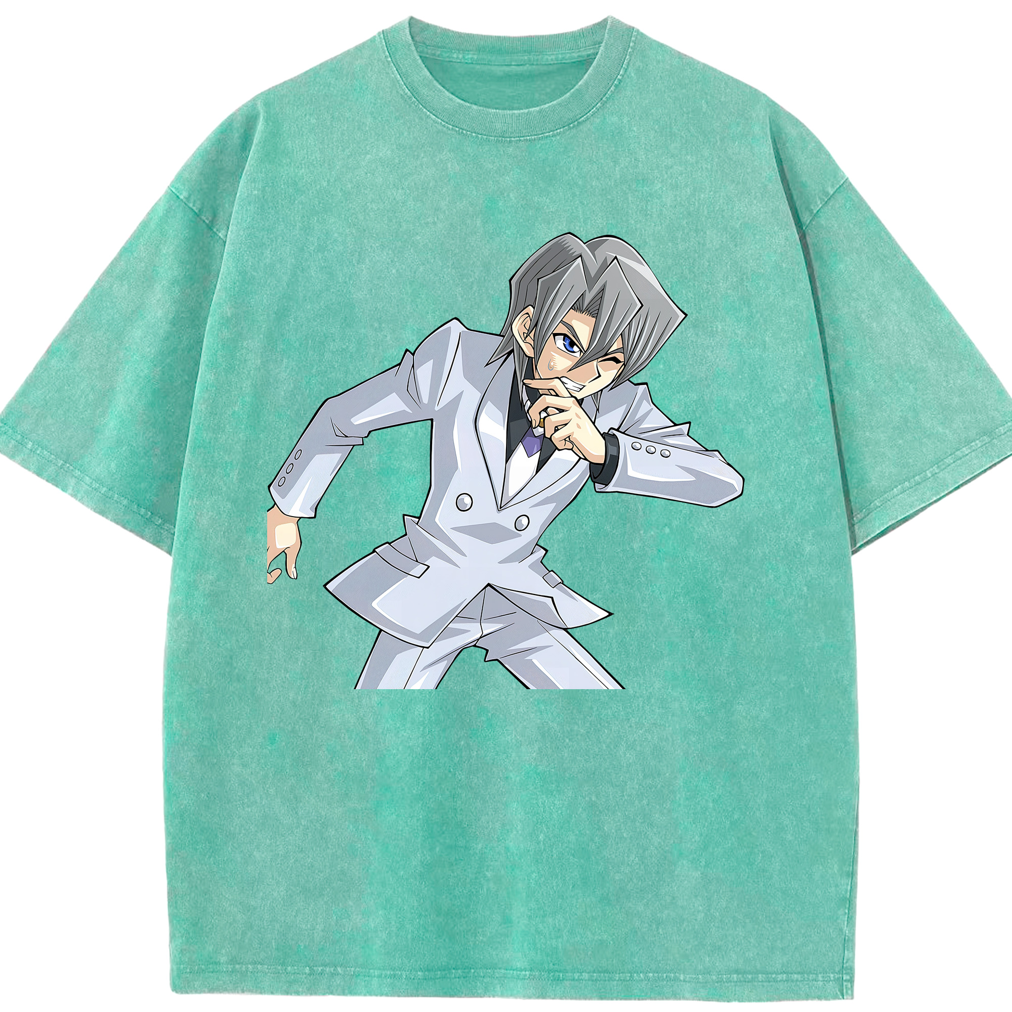（画像用） 遊☆戯☆王 Yu-Gi-Oh! 綿100% ヴィンテージ風 半袖Tシャツ（フロントプリント）